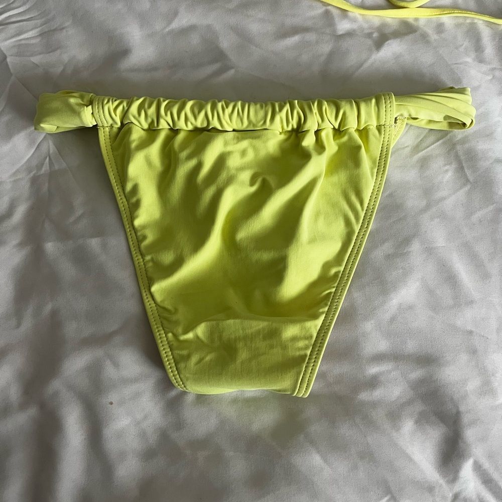 WORN ONCE Salero Swim Yellow Curtain Cheeky Bikini Bottom from Pacsun - Picture 6 of 8